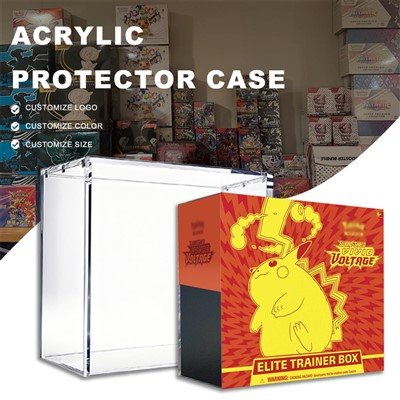 Vitrine en acrylique ETB pour la série Pokémon Épée et Bouclier Vivid Tension