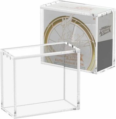 Épée et bouclier du JCC Pokémon – Boîte d'entraînement d'élite Étoiles brillantes, vitrine en acrylique