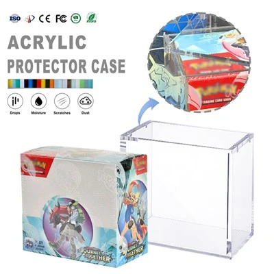 Vitrine d'exposition en acrylique magnétique UV de qualité supérieure pour la série Pokémon